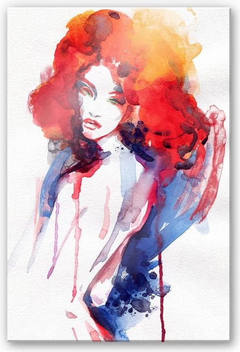 Immagine prodotto Trenddeko La donna con i capelli rosso fuoco (100 x 150 cm)