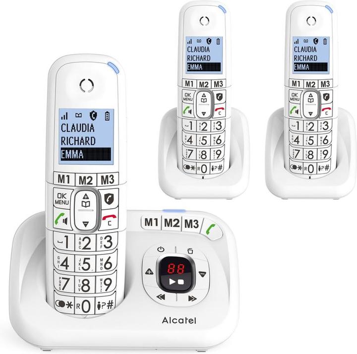 Produktbild Alcatel XL785 Trio -Dekt -Wireless -Heimtelefon für den Festnetz mit Anrufbeantworter, Lichtdisplay