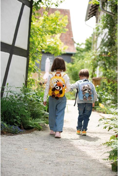 Actual product image NICI Backpack with red panda soft toy
