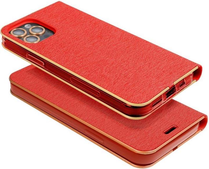 Actual product image OEM Book case LUNA Book Gold for SAMSUNG A23 5G red (Samsung Galaxy M23 5G)