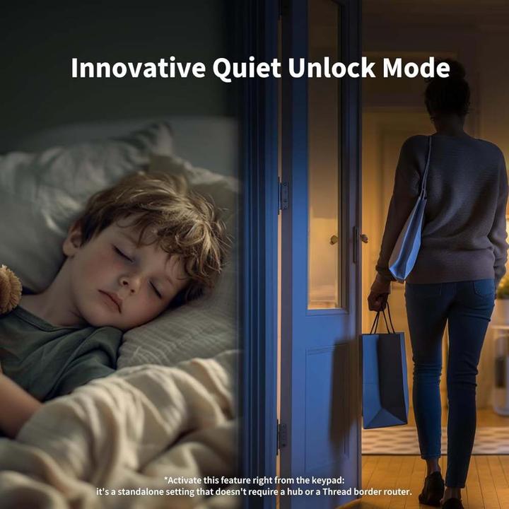 Produktbild Aqara Smart Lock U200 (Fingerabdruck, Elektronische Zahlenkombination, Bluetooth, Schlüssel, Schlüsselkarte, Smartphone)