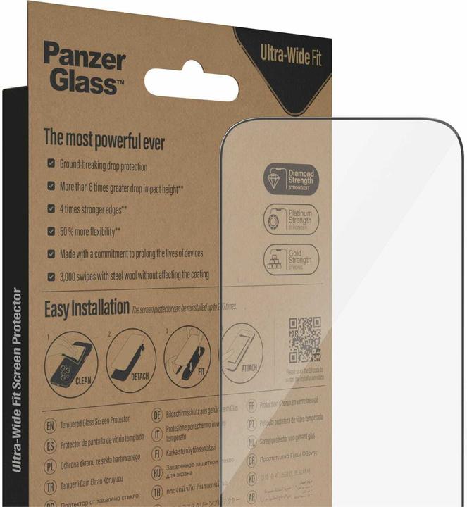 Immagine prodotto PanzerGlass Vestibilità ultra-ampia (1 Pezzo/i, Apple iPhone 14 Pro)