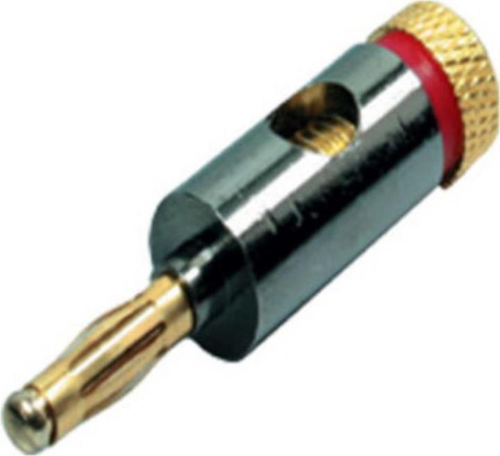 Actual product image OEM Banana plug metal 4mm, red