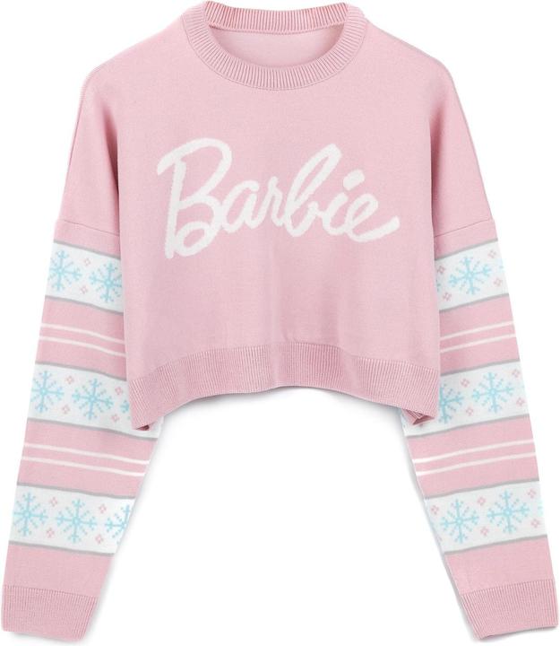Image du produit Barbie Femmes/Ladies Logo Cropped Jumper (XL)