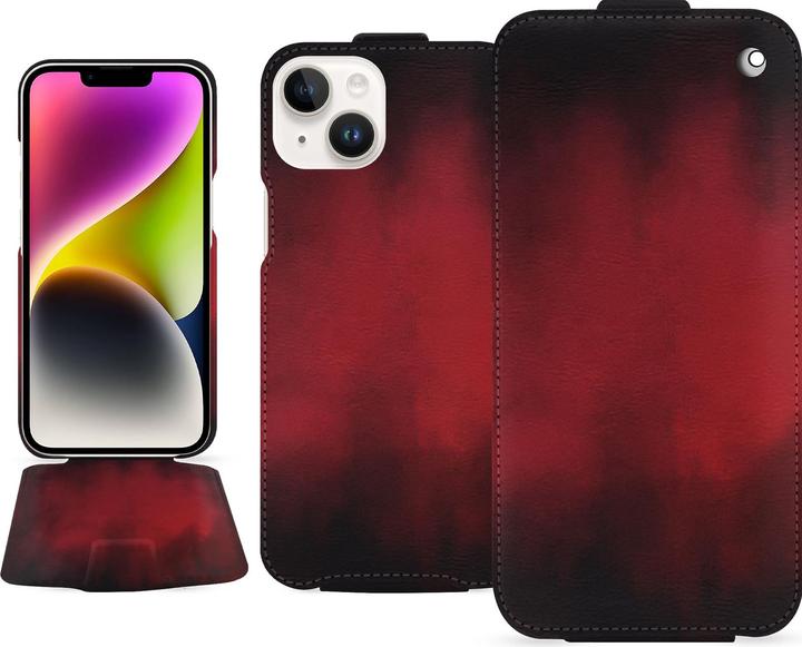 Noreve Lederschutzhülle vertikal (Apple iPhone 15 Plus)