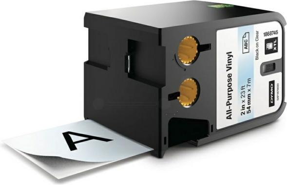 Dymo XTL Schriftband, Vinyl (5.40 cm, Transparent)