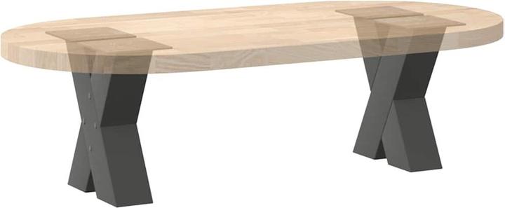 Actual product image VidaXL Coffee table legs X-shape 2 pcs. Anthracite 30x(30-31) cm steel table leg