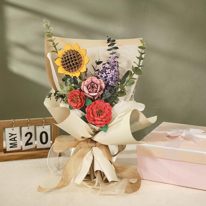 Immagine prodotto Robotime Girasole - Fiore in kit di costruzione in legno
