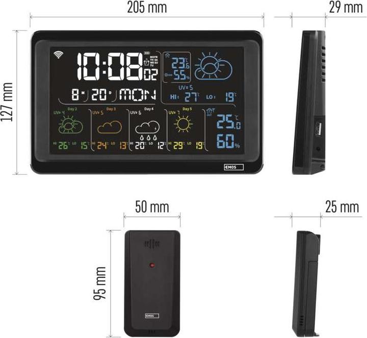 Actual product image Emos GoSmart Drahtlose Wetterstation E8610 mit WiFi