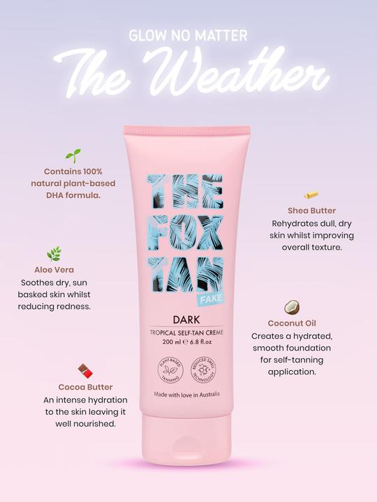 Actual product image The Fox Tan Dark Tropical Self-Tan Crème (Self tanning cream, 200 ml)