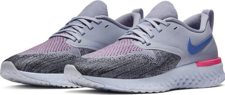 Actual product image Nike Odyssey React Flyknit 2 Women's Running Shoes Indigo Haze/Sapphire-Black-Iron Size: 8.5 / Size 40 (40)