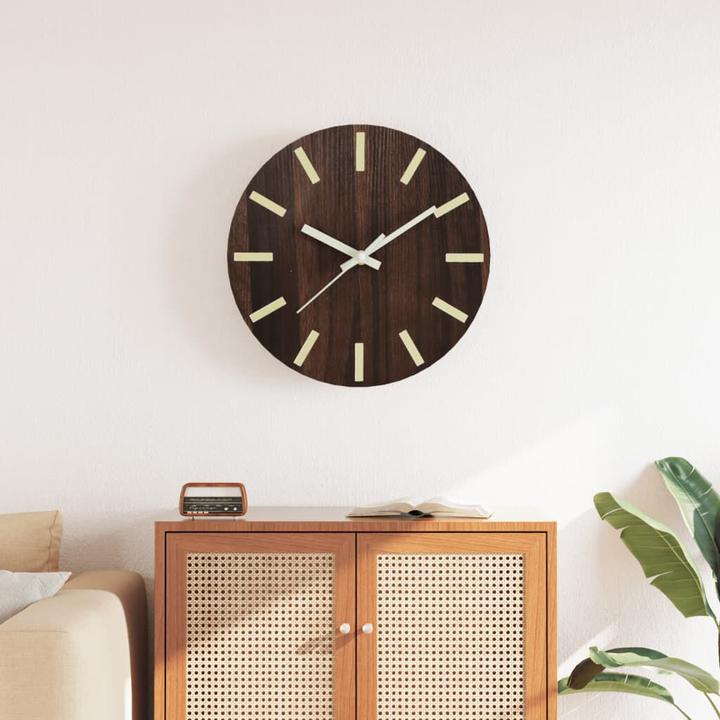 Immagine prodotto VidaXL Orologio da parete con scala e lancette luminose Ø30 cm (30 cm)