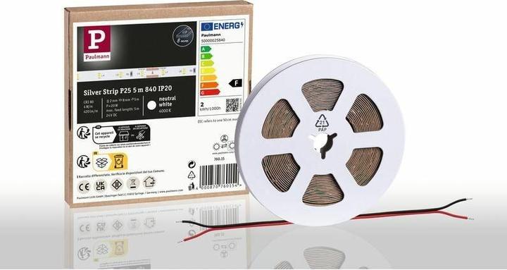 Actual product image Paulmann Pro Strip Silver P25 (Neutral White, 500 cm, Indoor)