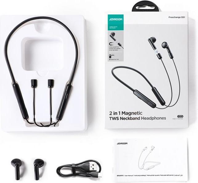 Image du produit Joyroom Casque tour de cou sans fil DS1 Sport - Noir (8 h, Sans fil)