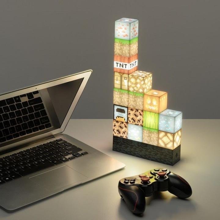 Actual product image Paladone Products Paladone Minecraft Block Building Light V2