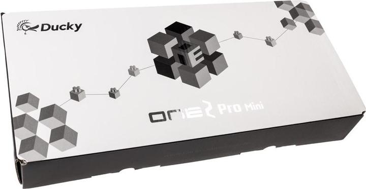 Actual product image Ducky One 2 Pro Mini Gaming Keyboard, RGB LED - Kailh Red (DE, Cable)