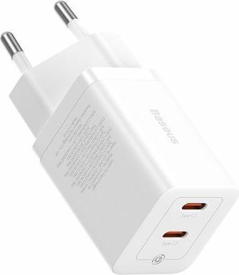Produktbild Baseus Wandladegerät GaN5 40W, 2x USB C (Weiss) (40 W)