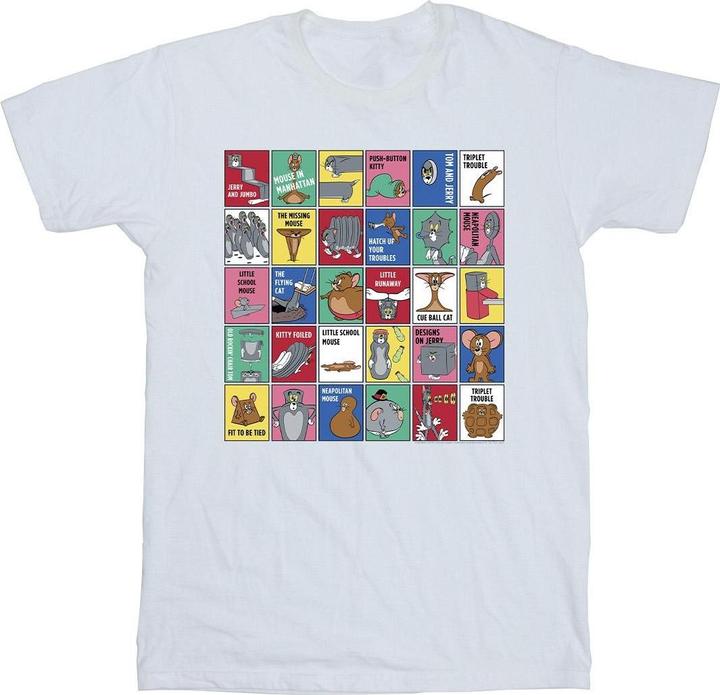 Tom & Jerry Grid Squares TShirt Mädchen