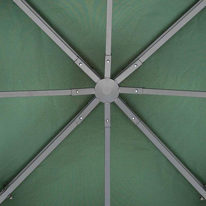 Produktbild Swisshandel24 Ersatzdach Pavillondach für Metallpavillon Gartenpavillon Partyzelt Gartenzelt Polyester 3x3m Kohleg (300 cm, 300 cm)