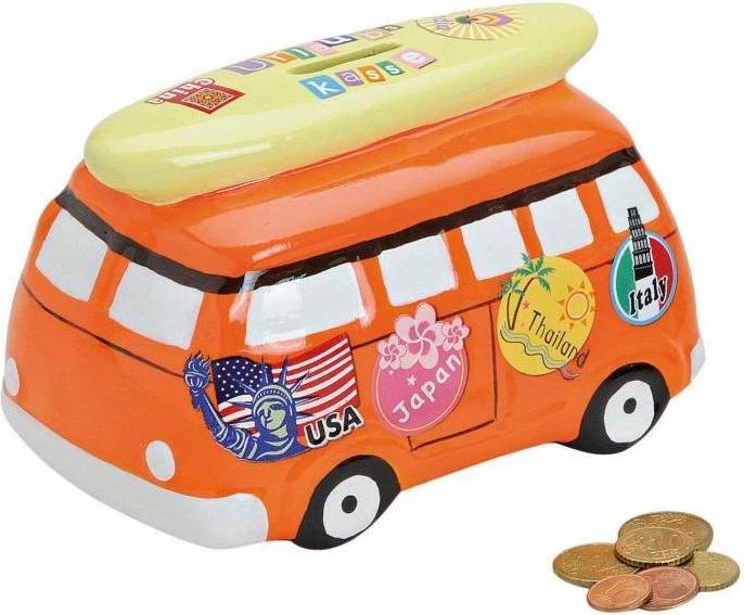 Actual product image Roost Savings bank car vacation 10012684 colored 16x11x11cm (16 x 11 x 11 cm)