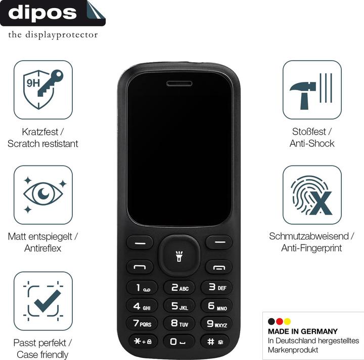 Produktbild Dipos Anti-Shock Displayschutz Matt 9H (1 Stück, MyPhone Fusion)