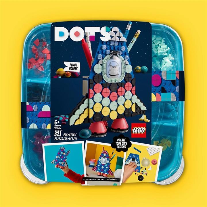 Image du produit LEGO Porte-stylo fusée (41936, LEGO Dots)