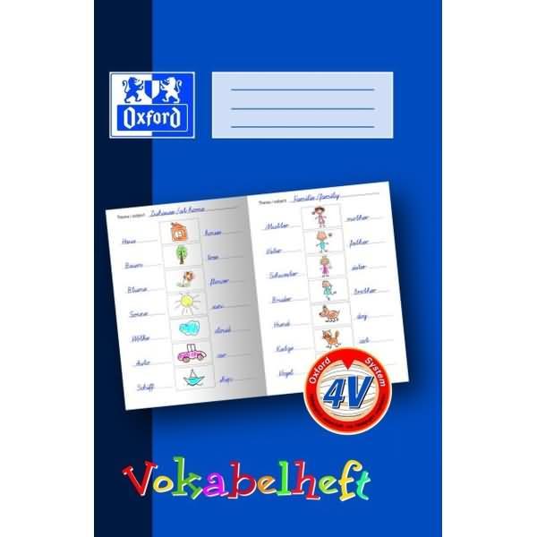 Produktbild Oxford Vokabelheft A4 (A4, Liniert, Harter Einband)