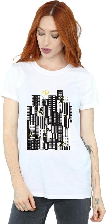 Image du produit Disney - T-shirt THE INCREDIBLES SKYLINE - Femme (M)