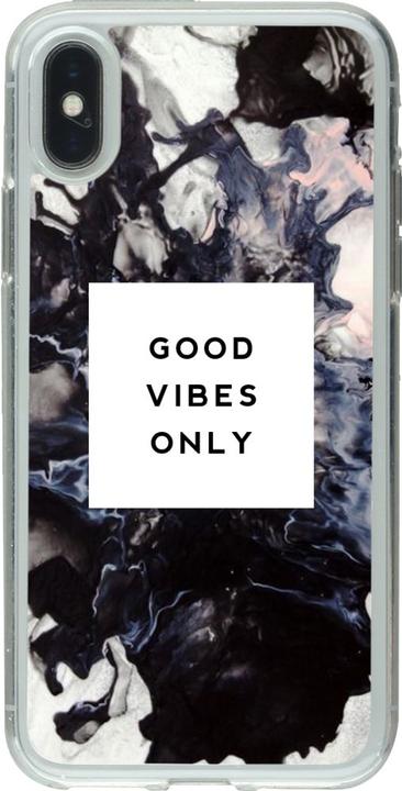 Produktbild PhoneLook Hülle Gummi transparent Marble Good Vibes Only (Apple iPhone XS, Apple iPhone X)