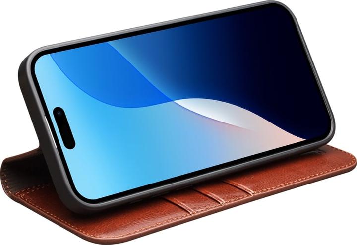 Actual product image QiAlino Fourre Flip cuir véritable (Apple iPhone 16 Pro Max)