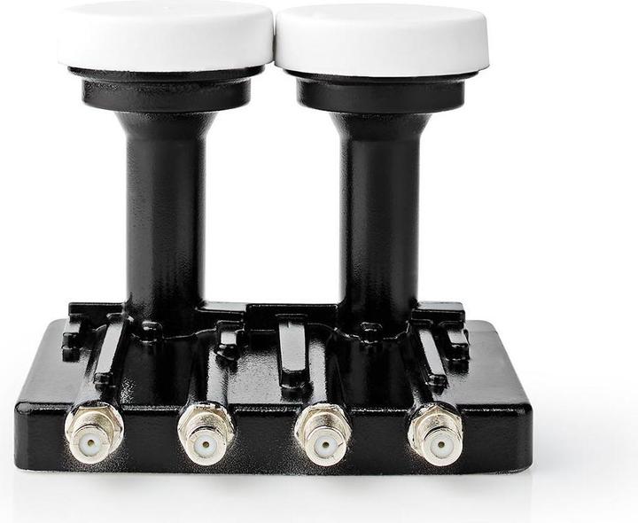 Immagine prodotto Nedis LNB Quad Monoblock 4.3 ° Connettore di uscita: Connettore F 4X Gamma della figura di rumore: 0,85 (Quad LNB)