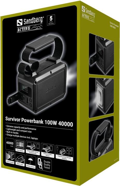 Actual product image Sandberg Survivor (40000 mAh, 100 W, 148 Wh)