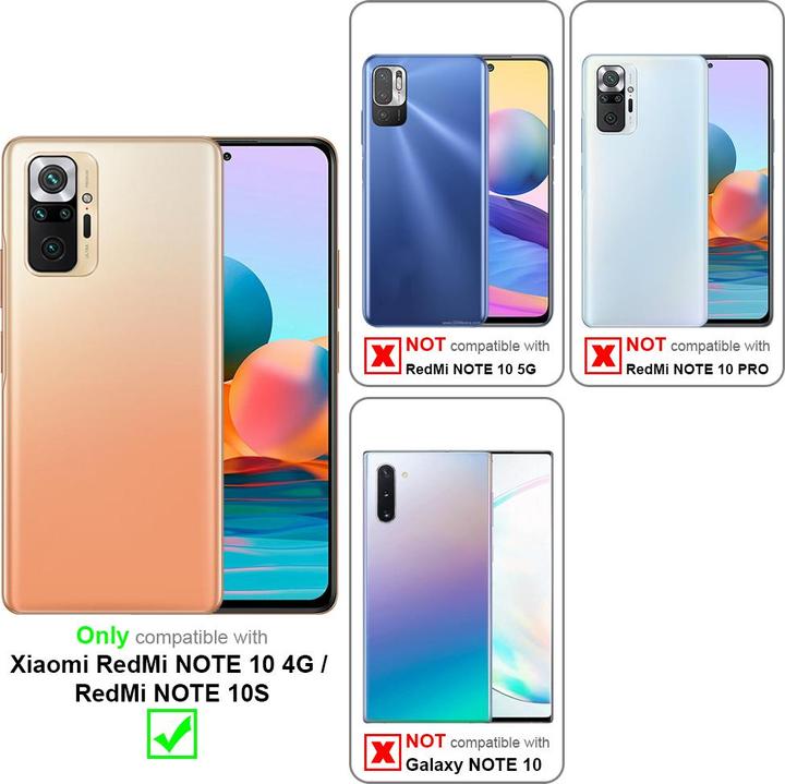 Actual product image Cadorabo Book Invisible Magnet Cover (Xiaomi Mi Note 10, Xiaomi Redmi Note 10S)