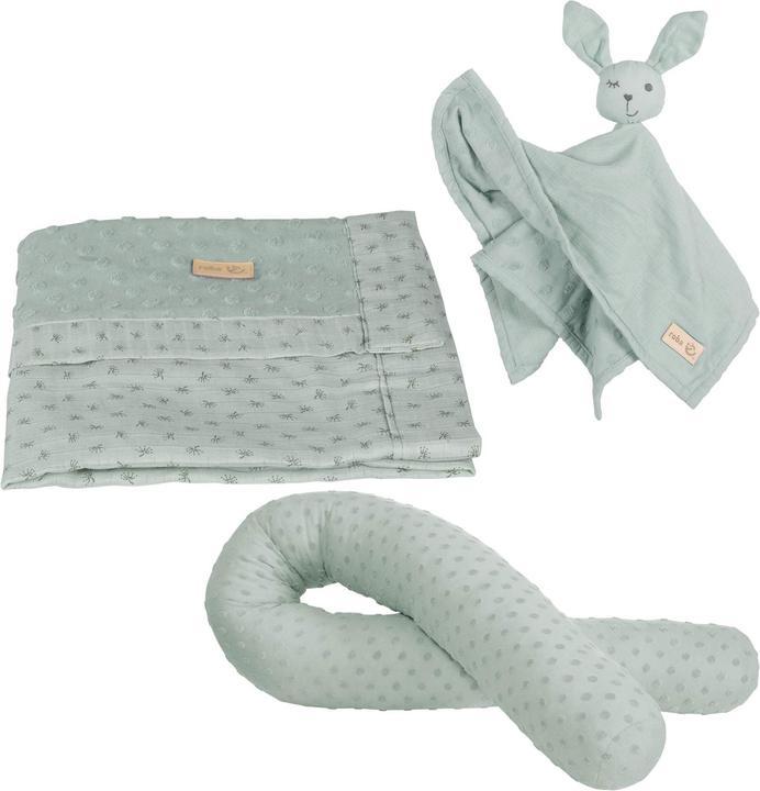 Actual product image Roba Gift set baby cuddle and play Lil Planet frosty green