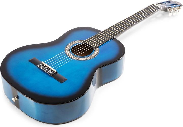 Produktbild Max Konzertgitarre SoloArt Set Blau (Akustik Gitarren Set, Holz)