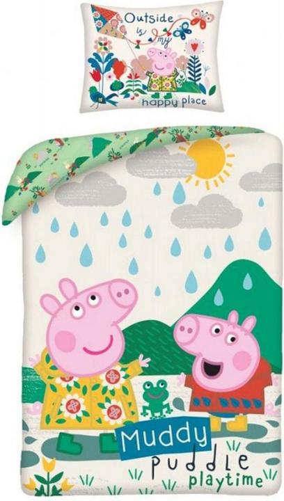 Image du produit Peppa Pig Set de housses de couette Muddy Puddle Playtime