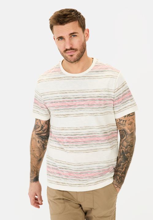 Image du produit Camel Active T-Shirt mit Streifenmuster aus Baumwolle (S)