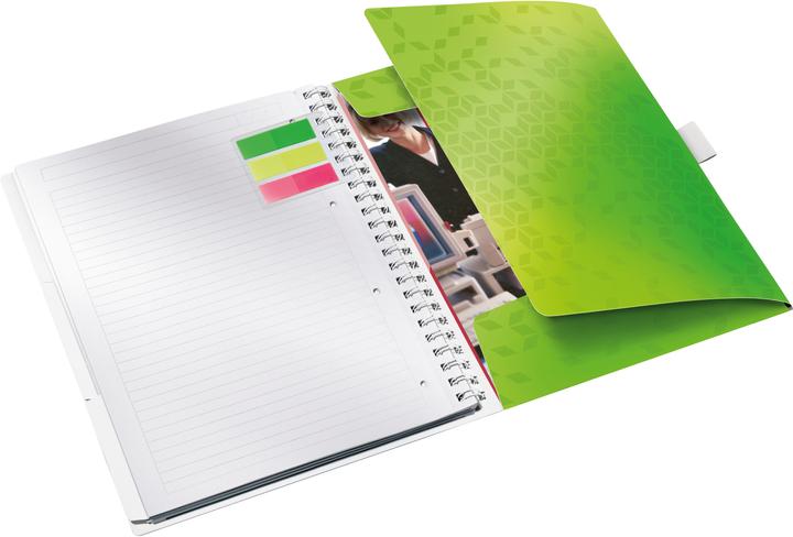 Image du produit Leitz Livre en spirale Wow (A4, À rayures, Couverture souple)