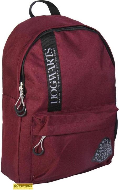backpack casual, dark red