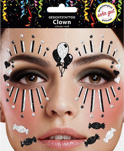 Image du produit Sombo Tatouage du visage clown noir