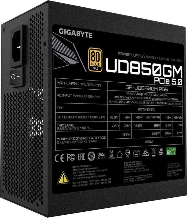 Produktbild Gigabyte UD850GM PG5 (850 W)
