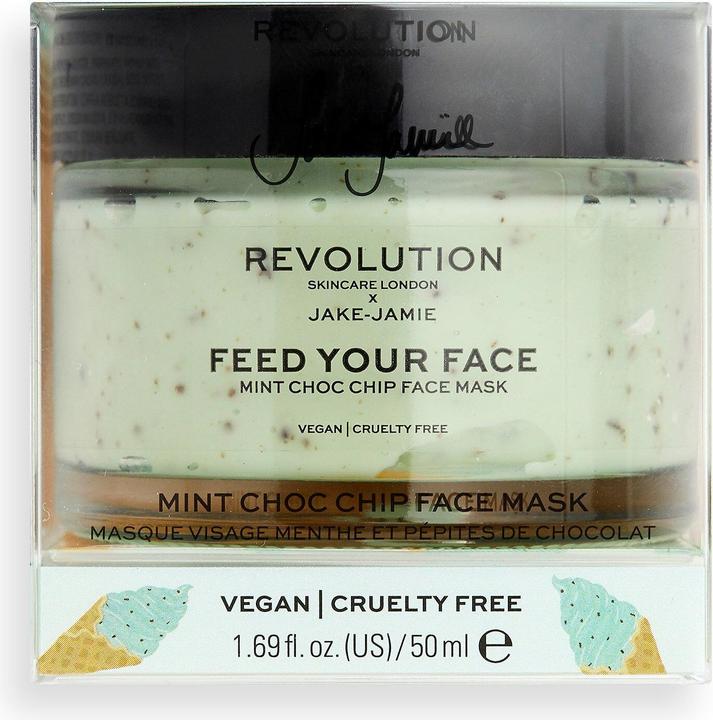 Produktbild Revolution Skincare Skincare X Jake-Jamie Feed Your Face Mint Choc Chip Face Mask - Facial Mask - (50 ml)