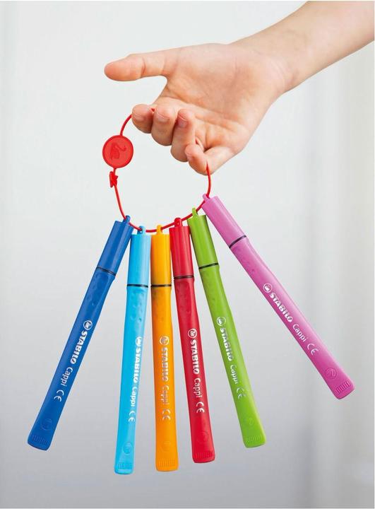 Produktbild STABILO Cappi Filzstift mit Kappenring (Sortiert, 24 x)