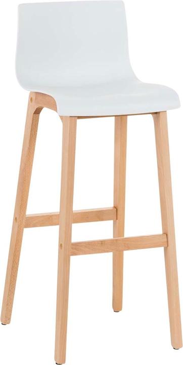 Actual product image CLP Barstool Hoover Natura 4-legged frame, white