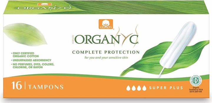 Image du produit Organyc Tampons Super Plus sans applicateur - 100% coton biologique (16 x, Large plus)