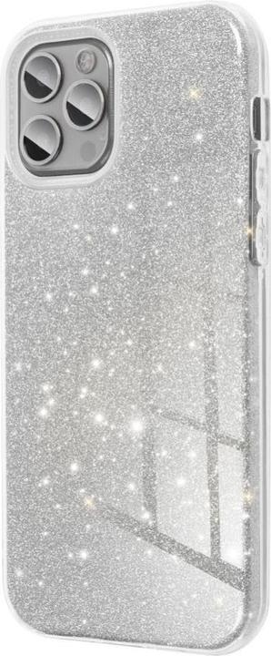 Actual product image OEM Back panel cover SHINING Case for IPHONE 15 silver (Apple iPhone 15)