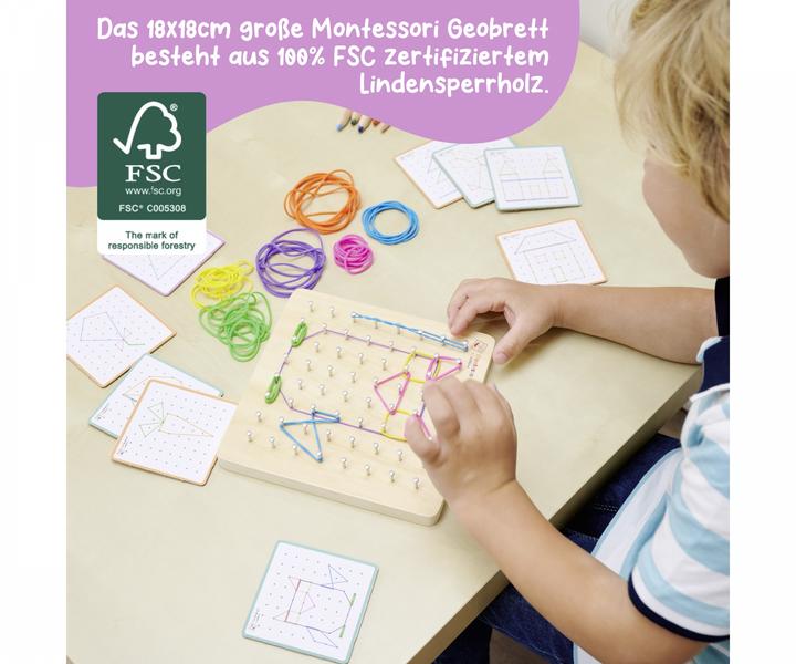 Actual product image Eichhorn EH Montessori geometry board (German)