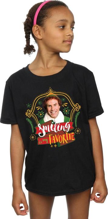 Actual product image Elf Girls Buddy Smiling Cotton T-Shirt (152, 158)
