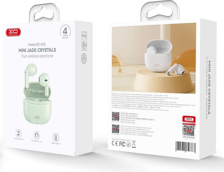 Actual product image xO Bluetooth earphones X33 TWS green (4 h, Wireless)