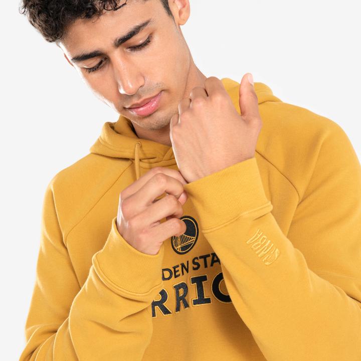 Produktbild Tarmak Damen/Herren Sweatshirt mit Kapuze Golden State Warriors - Hoodie 900 NBA gelb (S)